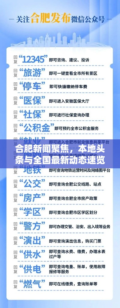 合肥新聞聚焦，本地頭條與全國最新動(dòng)態(tài)速覽