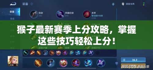 猴子最新賽季上分攻略，掌握這些技巧輕松上分！