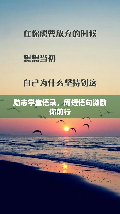 勵志學生語錄，簡短語句激勵你前行