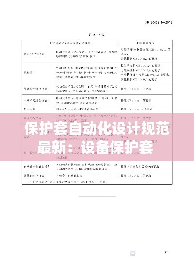 保護(hù)套自動(dòng)化設(shè)計(jì)規(guī)范最新：設(shè)備保護(hù)套 