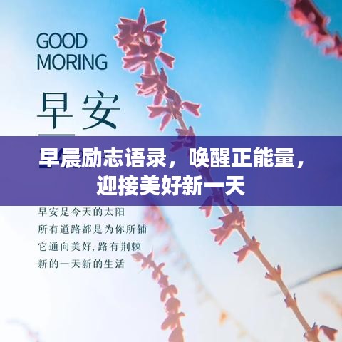 早晨勵志語錄，喚醒正能量，迎接美好新一天