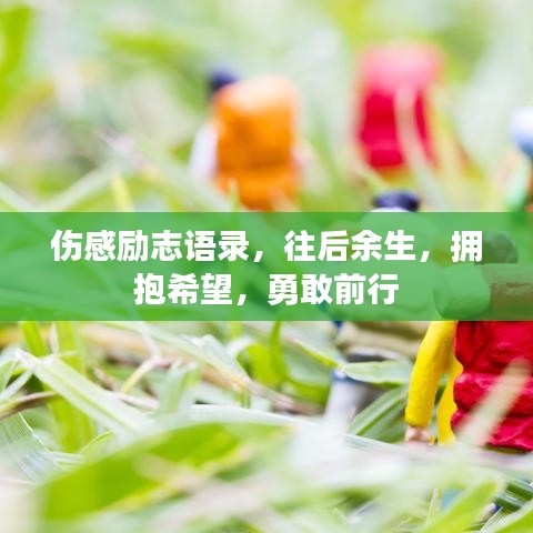 傷感勵志語錄，往后余生，擁抱希望，勇敢前行