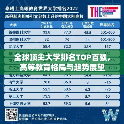 全球頂尖大學(xué)排名TOP百強(qiáng)，高等教育格局與趨勢展望