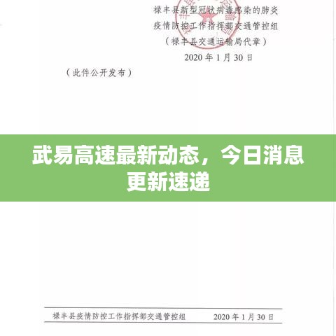 武易高速最新動態(tài)，今日消息更新速遞