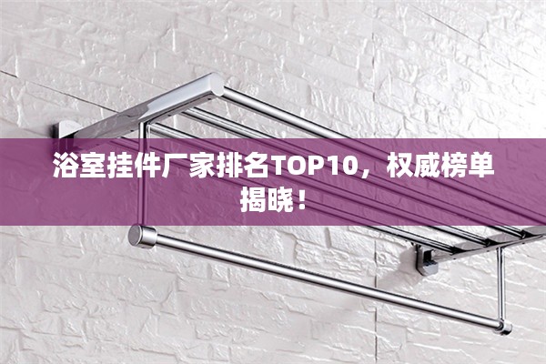 浴室掛件廠家排名TOP10，權(quán)威榜單揭曉！