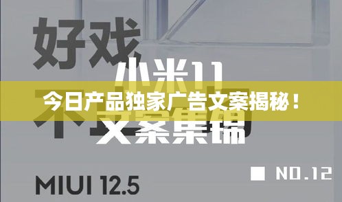 今日產(chǎn)品獨(dú)家廣告文案揭秘！