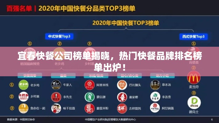 宜春快餐公司榜單揭曉，熱門快餐品牌排名榜單出爐！
