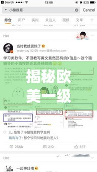 揭秘歐美一級(jí)涉黃現(xiàn)象，深度探討與百度搜索結(jié)果解析