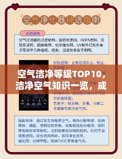 空氣潔凈等級TOP10，潔凈空氣知識一覽，成為行家必備參考