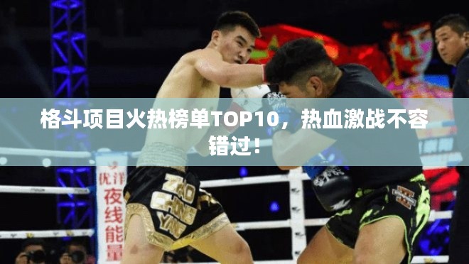 格斗項(xiàng)目火熱榜單TOP10，熱血激戰(zhàn)不容錯(cuò)過！