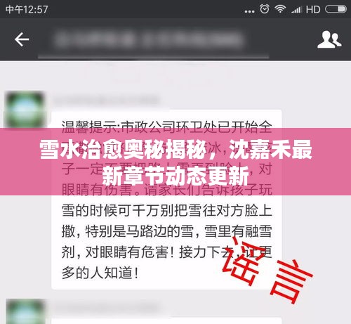 雪水治愈奧秘揭秘，沈嘉禾最新章節(jié)動態(tài)更新