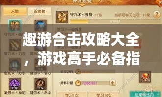 趣游合擊攻略大全，游戲高手必備指南！
