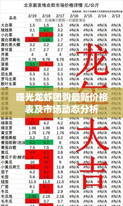 曙光龍蝦團(tuán)購最新價(jià)格表及市場動(dòng)態(tài)分析