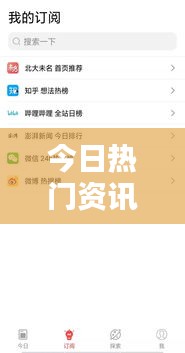 今日熱門資訊，最新消息一網(wǎng)打盡