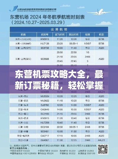 東營(yíng)機(jī)票攻略大全，最新訂票秘籍，輕松掌握出行主動(dòng)權(quán)