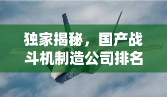 獨(dú)家揭秘，國(guó)產(chǎn)戰(zhàn)斗機(jī)制造公司排名榜單！