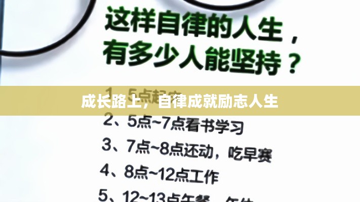 成長(zhǎng)路上，自律成就勵(lì)志人生