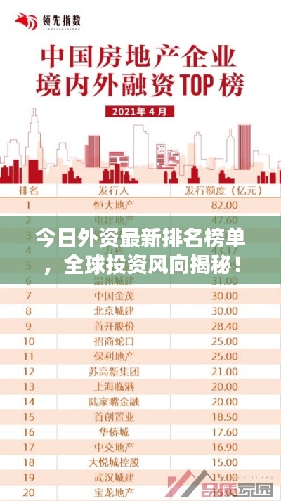 今日外資最新排名榜單，全球投資風(fēng)向揭秘！