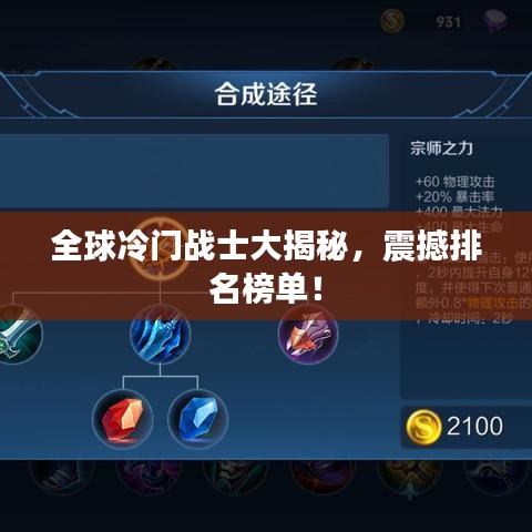 全球冷門戰(zhàn)士大揭秘，震撼排名榜單！