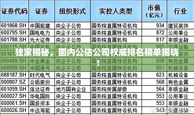 獨(dú)家揭秘，國(guó)內(nèi)公估公司權(quán)威排名榜單揭曉！