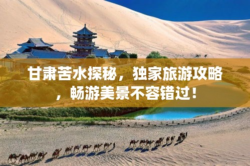 甘肅苦水探秘，獨家旅游攻略，暢游美景不容錯過！