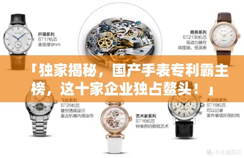 「獨(dú)家揭秘，國(guó)產(chǎn)手表專利霸主榜，這十家企業(yè)獨(dú)占鰲頭！」