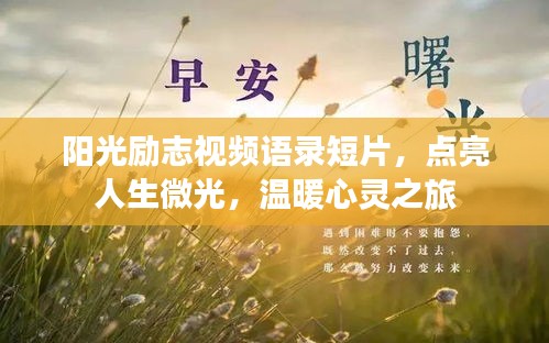 陽光勵志視頻語錄短片，點亮人生微光，溫暖心靈之旅