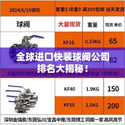 全球進(jìn)口快裝球閥公司排名大揭秘！