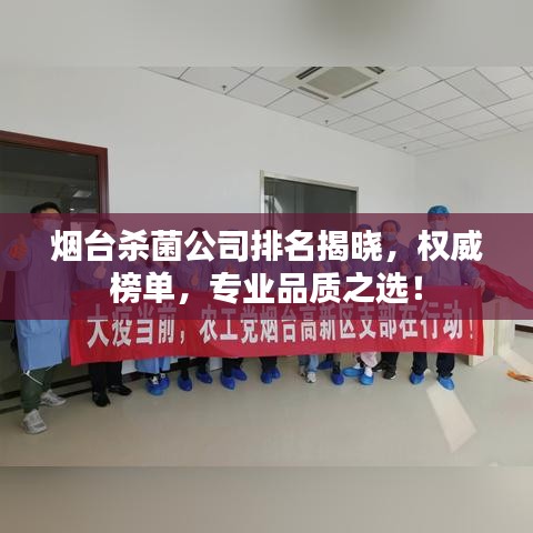 煙臺殺菌公司排名揭曉，權(quán)威榜單，專業(yè)品質(zhì)之選！