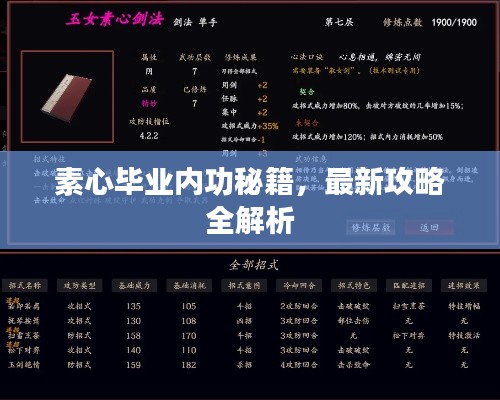 素心畢業(yè)內(nèi)功秘籍，最新攻略全解析