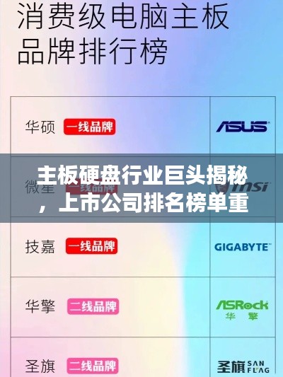 主板硬盤行業(yè)巨頭揭秘，上市公司排名榜單重磅出爐！