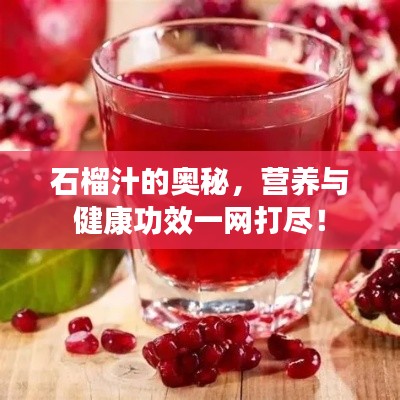 石榴汁的奧秘，營養(yǎng)與健康功效一網(wǎng)打盡！