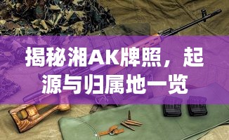 揭秘湘AK牌照，起源與歸屬地一覽