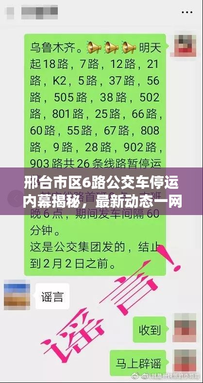 邢臺市區(qū)6路公交車停運內(nèi)幕揭秘，最新動態(tài)一網(wǎng)打盡