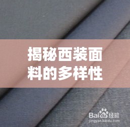 揭秘西裝面料的多樣性與選擇技巧，讓你輕松挑選優(yōu)質(zhì)面料！