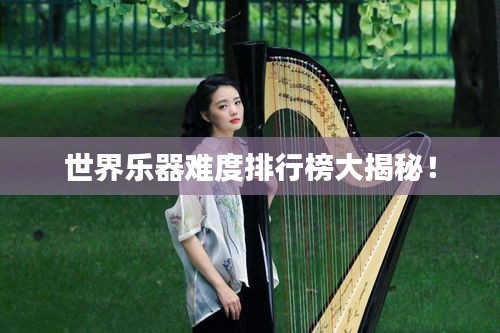 世界樂器難度排行榜大揭秘！