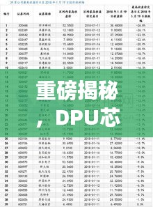 重磅揭秘，DPU芯片公司排名及行業(yè)深度剖析！