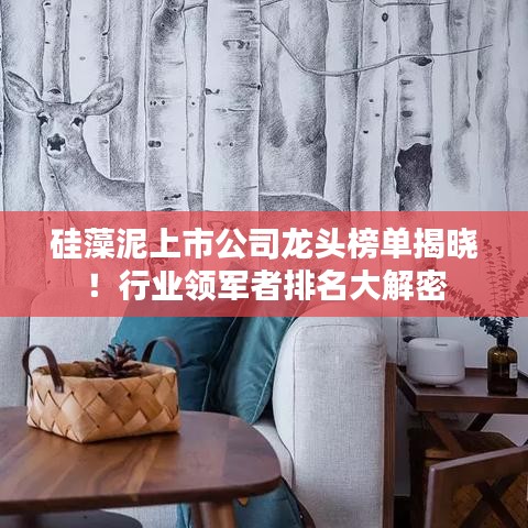 硅藻泥上市公司龍頭榜單揭曉！行業(yè)領(lǐng)軍者排名大解密
