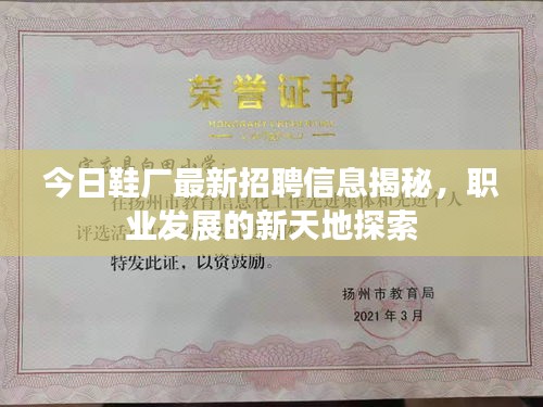 今日鞋廠最新招聘信息揭秘，職業(yè)發(fā)展的新天地探索